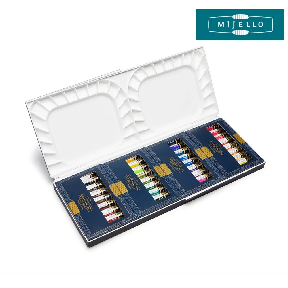 MIJELLO MISSION Gold Class Watercolor & Palette Set 7mlX36 colors MWCP-7036