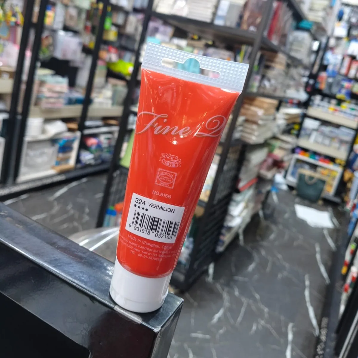 Maries Acrylic Colour Paint 75ml- Vermilion 2