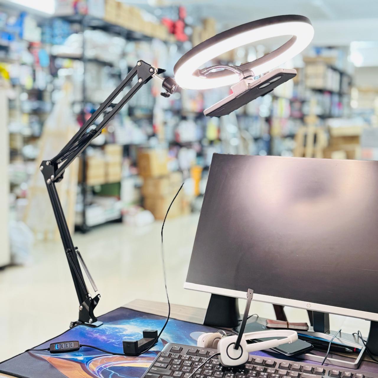 Overhead Phone Video Stand With Ring Light (Combo) 4