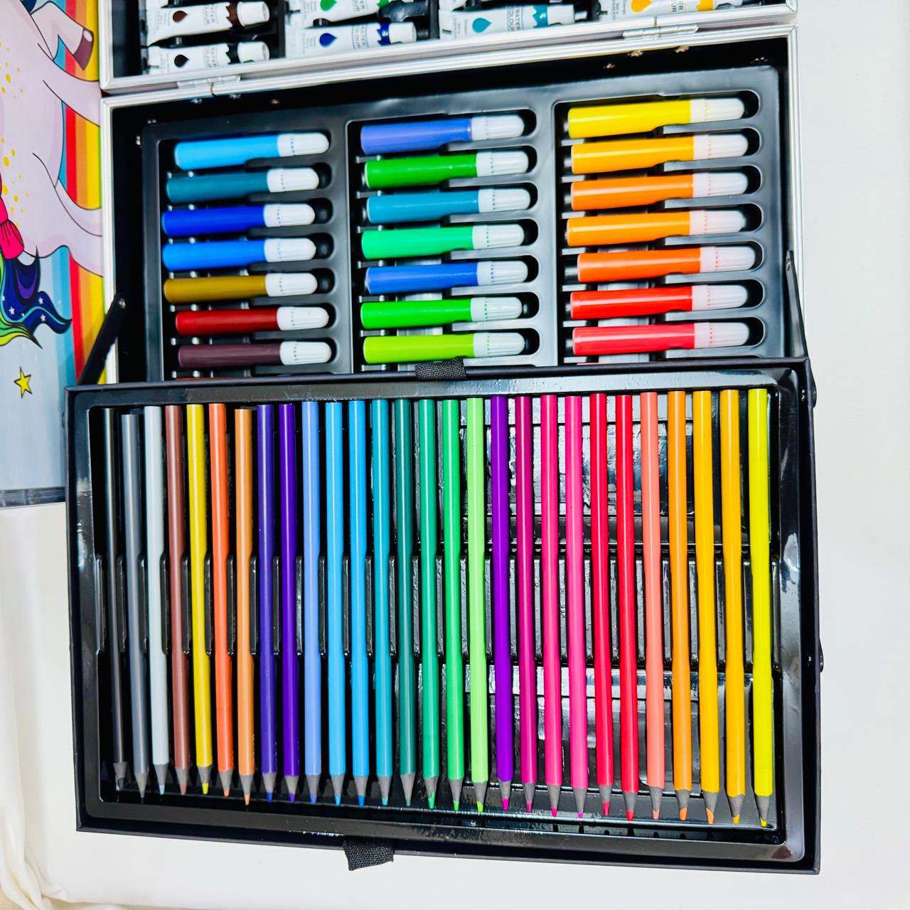 145pc Unicorn Art Set Blue Box 4