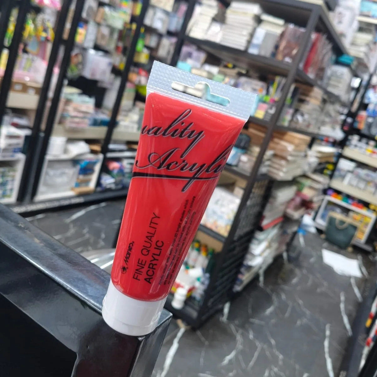 Maries Acrylic Colour Paint 75ml- Permanent Red