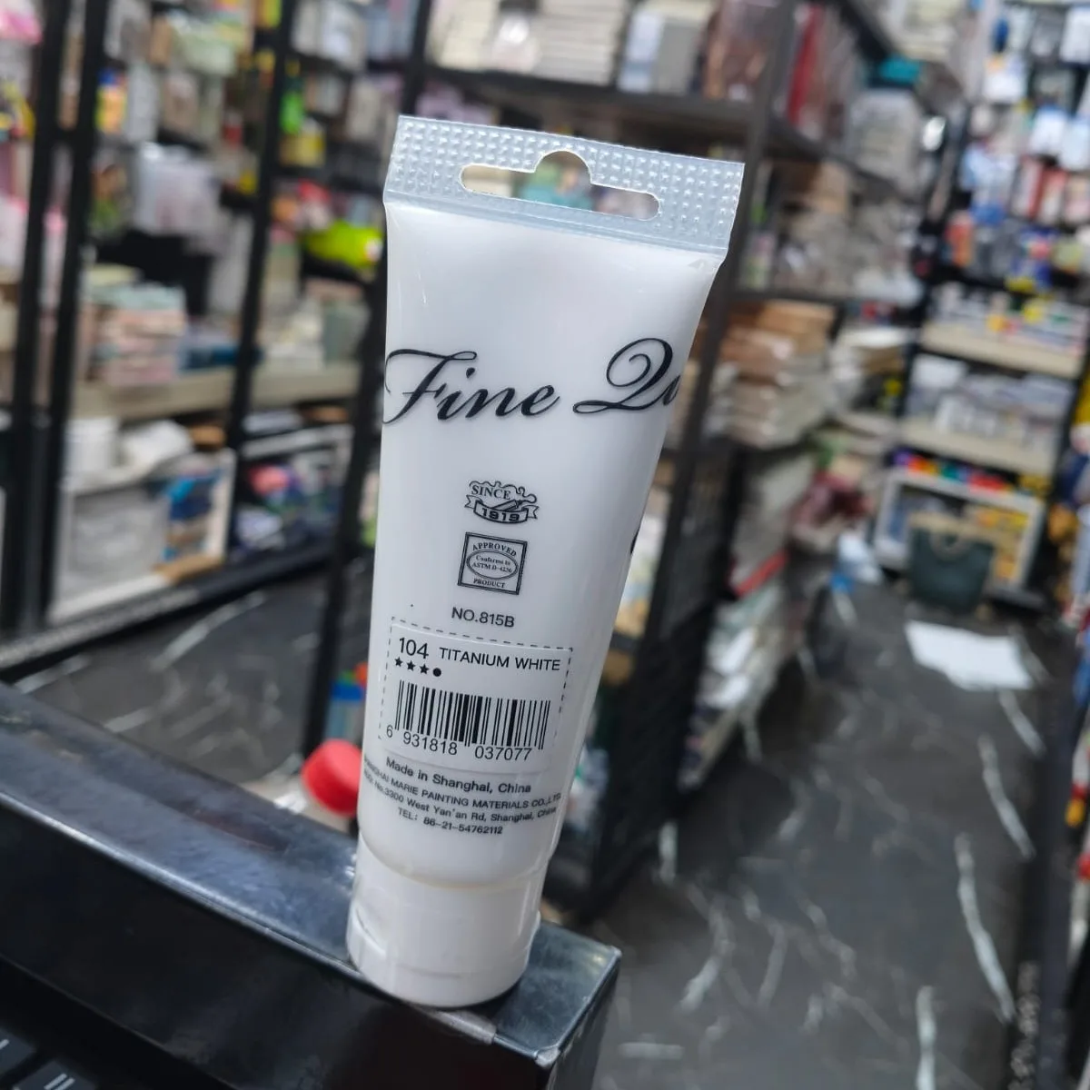 Maries Acrylic Colour Paint 75ml- Titanium White 2