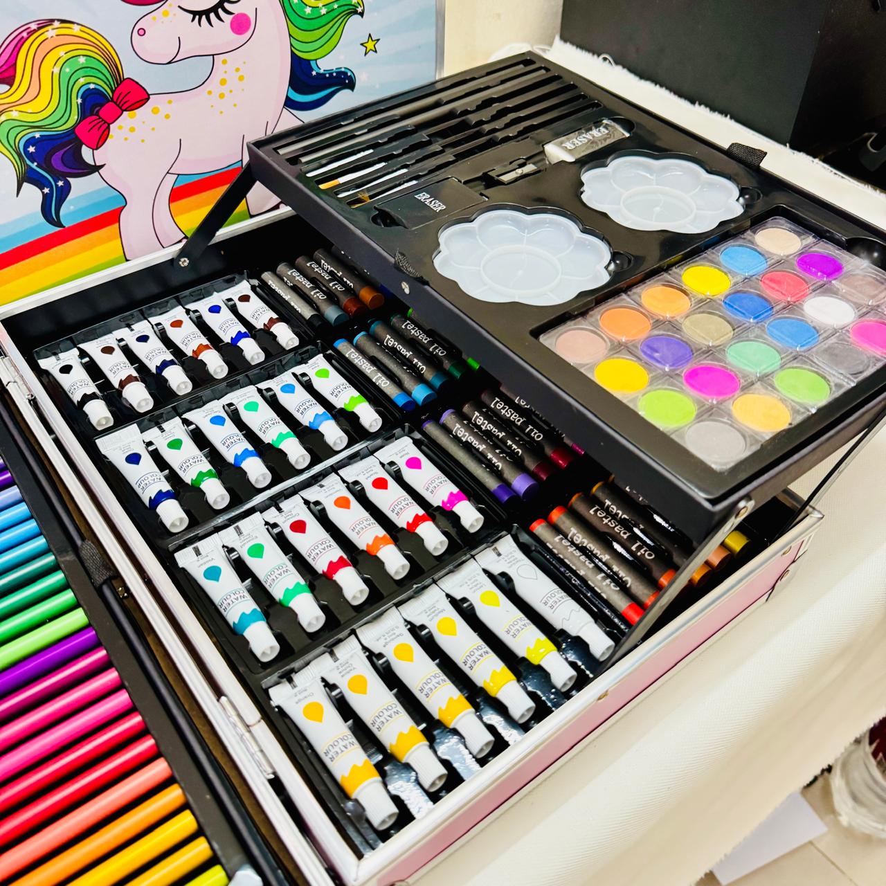 145pc Unicorn Art Set Blue Box 6