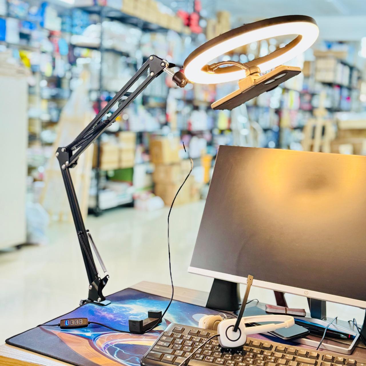 Overhead Phone Video Stand With Ring Light (Combo) 3