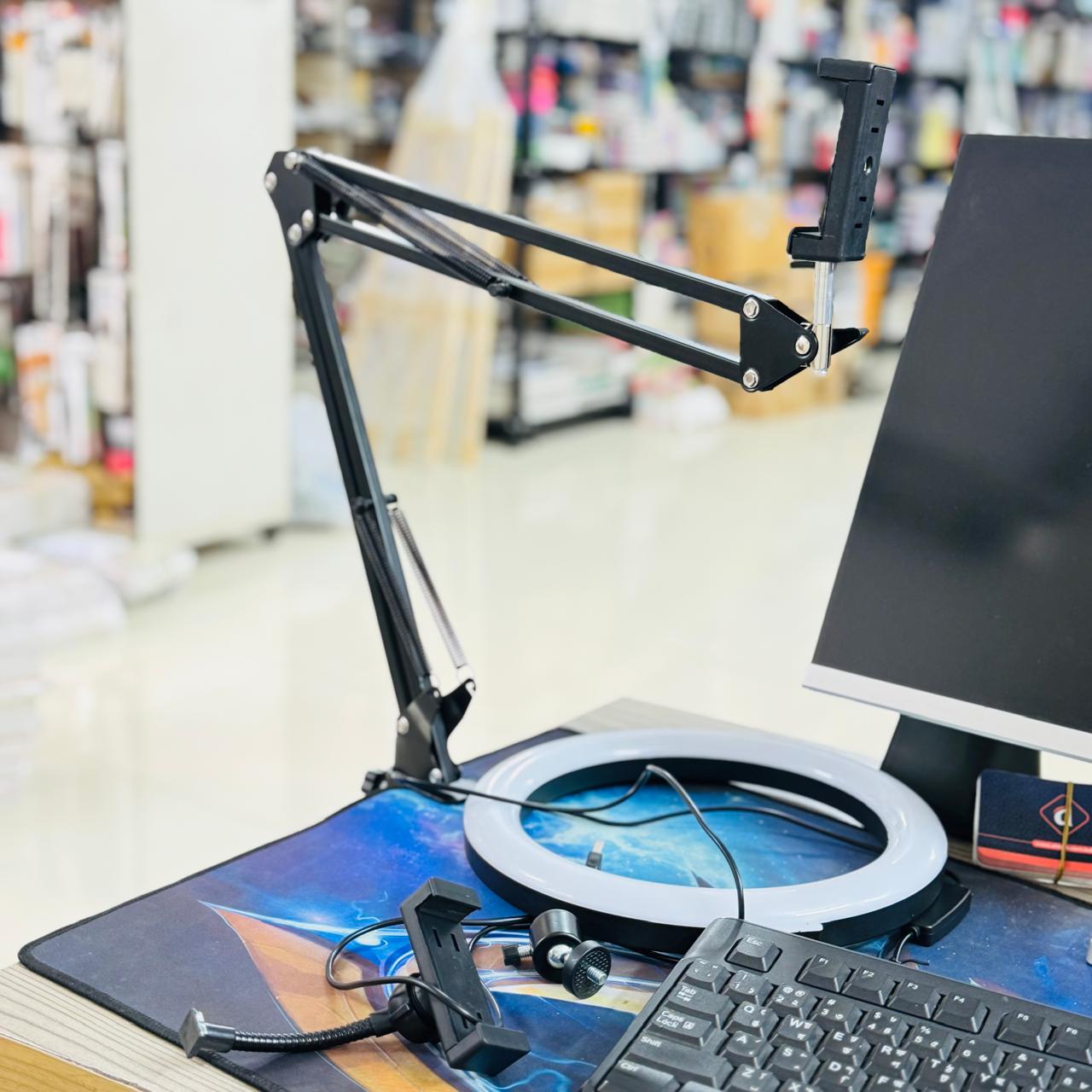 Overhead Phone Video Stand With Ring Light (Combo) 5