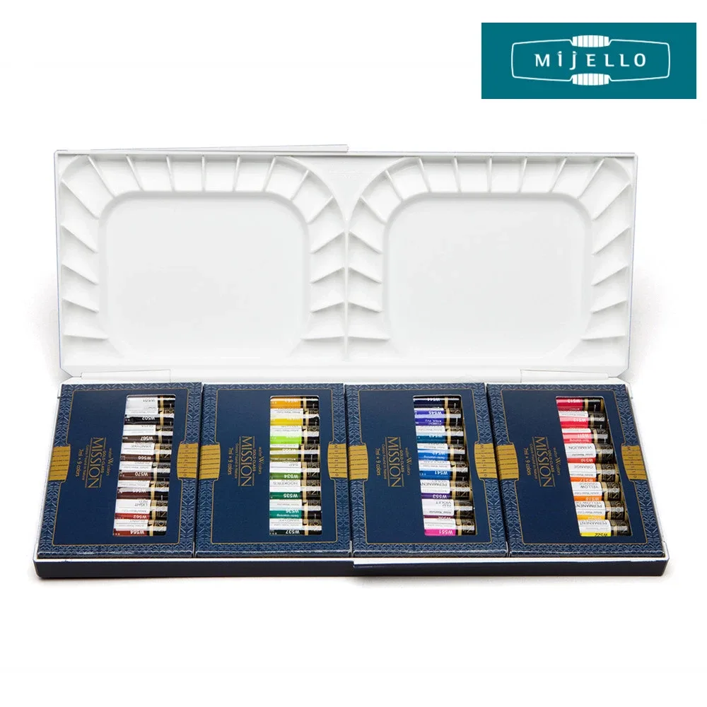 MIJELLO MISSION Gold Class Watercolor & Palette Set 7mlX36 colors MWCP-7036 2